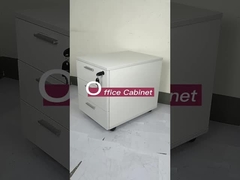 Armário de arquivo de madeira de 3 gavetas