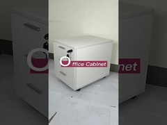 3 Caixa de escritório Pedestal móvel de madeira