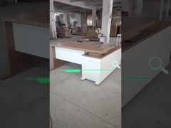 Conjunto de mobiliário de escritório executivo personalizado com armário