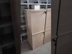 3 Caixas Arquivo Móvel Arquivo de madeira fechável