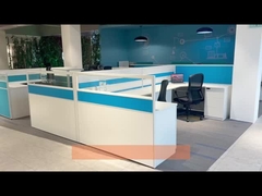 Escritório Cubicle Partilha Estação de trabalho Escritório Mesa 2 Estação de trabalho para 4 pessoas