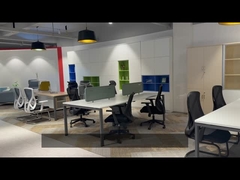 Mobiliário de escritório Escritório executivo moderno em forma de L