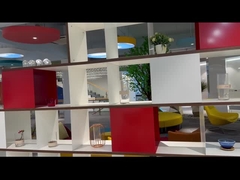 BESTON Mobiliário personalizado Dividor de área de escritório de madeira Estante de biblioteca móvel de cubo Estante de biblioteca