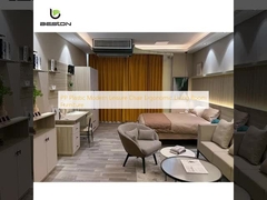 Cadeira de lazer moderna de plástico PP móveis ergonômicos para sala de estar