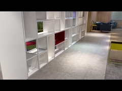 BESTON Fábrica Biblioteca Mobiliário Qualidade Display Branco Pintado Cubo Livraria