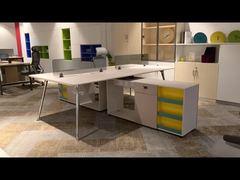China's High Quality 4 Person Modular Working Table Size 2400mm With Partition