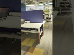 Mesa profissionalmente personalizada para sentar, mesa elétrica com altura ajustável para estação de trabalho de computador