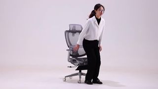 Uma cadeira totalmente em malha projetada especificamente para longas horas de trabalho de escritório!
