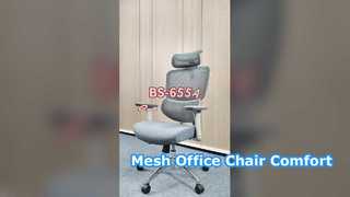 Beston Furniture Cadeira de escritório de malha ergonômica, conforto e suporte