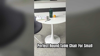 Mesa de conferência redonda moderna para pequenos escritórios