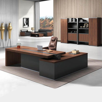 Espessura 50mm escrivaninha executiva melamina moderna mesa de escritório CEO