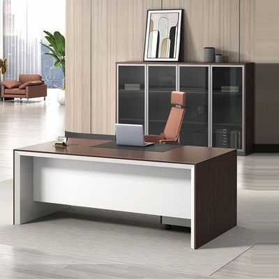 Escrivaninhas executivas de madeira Boss H 750 mm Classic Director Tables