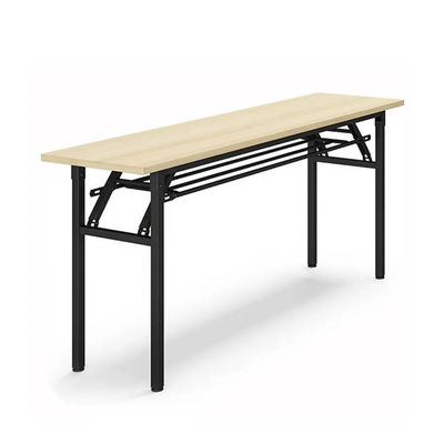Mesa de treinamento retangular dobrável melamina para sala de reunião conferência