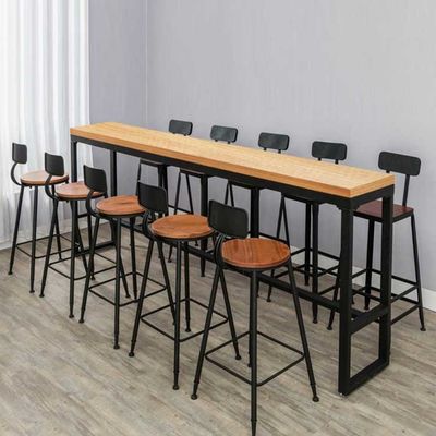 Espessura 16mm conjunto de banqueta de mesa barra de melamina conjunto de jantar altura
