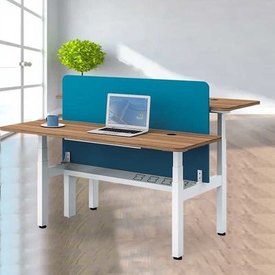 Mesa de Trabalho Ajustável para 2 Pessoas Suporte Elétrico com Levantamento Automático