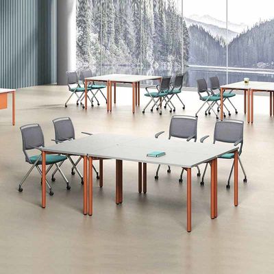 Mesa de escritório modular com placa de MDF de 25 mm de espessura e garantia de 3 anos para estações de trabalho