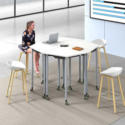 Mesa de Escritório Dobrável com Pernas de Metal Resistentes e Tampo Personalizável para Uso Versátil de Estação de Trabalho