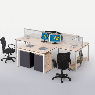 Mobiliário de escritório de escritório modular para 4 pessoas