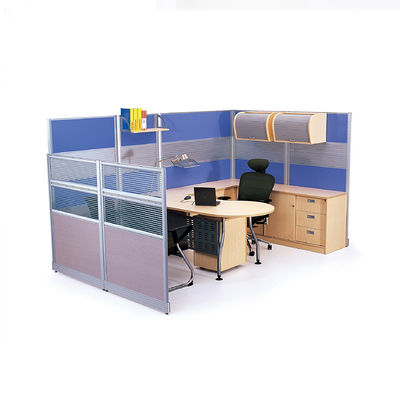 Estação de trabalho modular de alta partição com gabinete superior e gabinete de escritório de tamanho personalizado