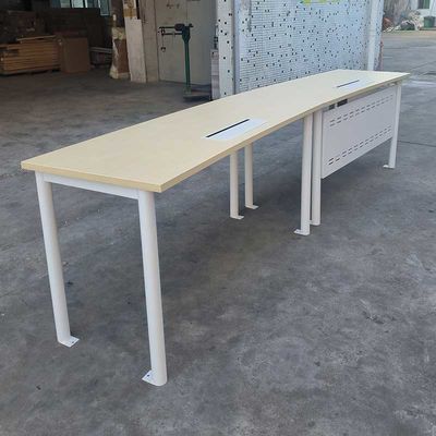 Rectangular de madeira escritório de escritório curvo CEO Sala de reuniões Mesa de treinamento de escritório