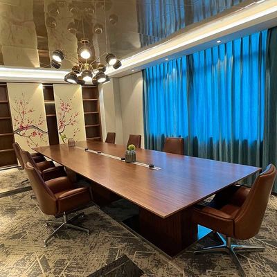Mobiliário de escritório Mesa de reunião grande pintada Mesa de conferência Escritório moderno
