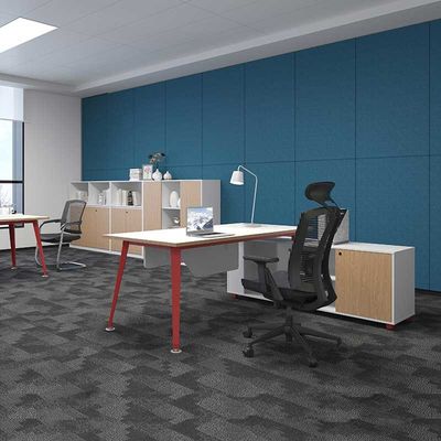 Mobiliário de escritório comercial branco Mesa de escritório modular para estações de trabalho