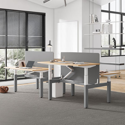 Mesa de escritório elétrica ajustável em altura com dois motores