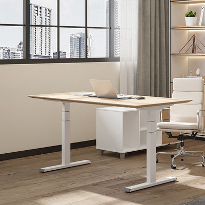 Modern Electric Standing Desk Mesa em pé de madeira ajustável em altura
