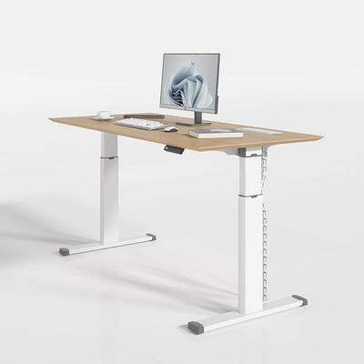 Mesa de escritório elétrica de motor duplo Mesa de suporte para cima Mesa ajustável de altura