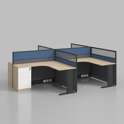 Escritório Cubicle Partilha Estação de trabalho Escritório Mesa 2 Estação de trabalho para 4 pessoas