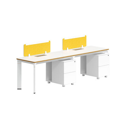 Estação de trabalho branca Mobiliário de escritório Modular 1 2 6 Pessoas Mesa de escritório