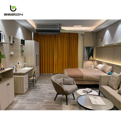 Conjunto de Quarto de Apartamento Madeira Conjunto de Mobiliário de Quarto de Hotel 5 Estrelas