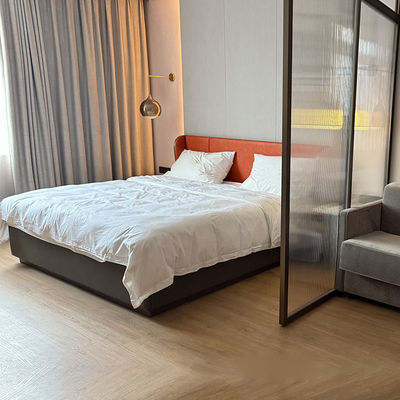 Modern Hotel Luxury Bedroom Hotel Room Sets Quadros de cama Camas com cabeceira