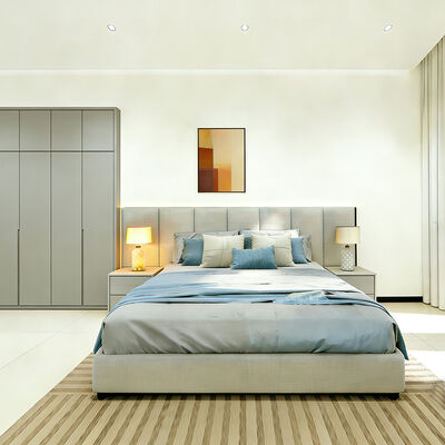 Conjunto de mobiliário de hotel de design moderno de couro personalizado para quartos de hóspedes de 5 estrelas