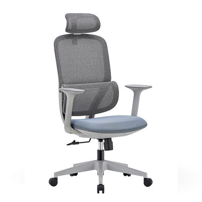 Cadeira de escritório executiva de malha respirável com altura ajustável e giro 360 para suporte ergonômico