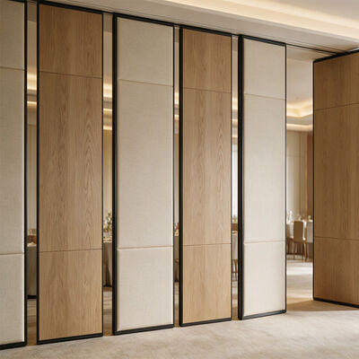 Divisória Móvel de Hotel Personalizável, Divisória de Sala com Porta de Correr para Sala de Reuniões de Hotel